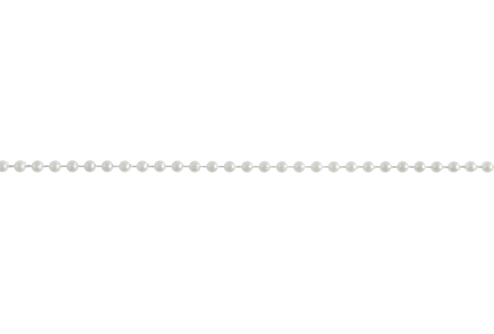 EG445W - PEARL BEAD TRIM 4MM WHITE (20M)