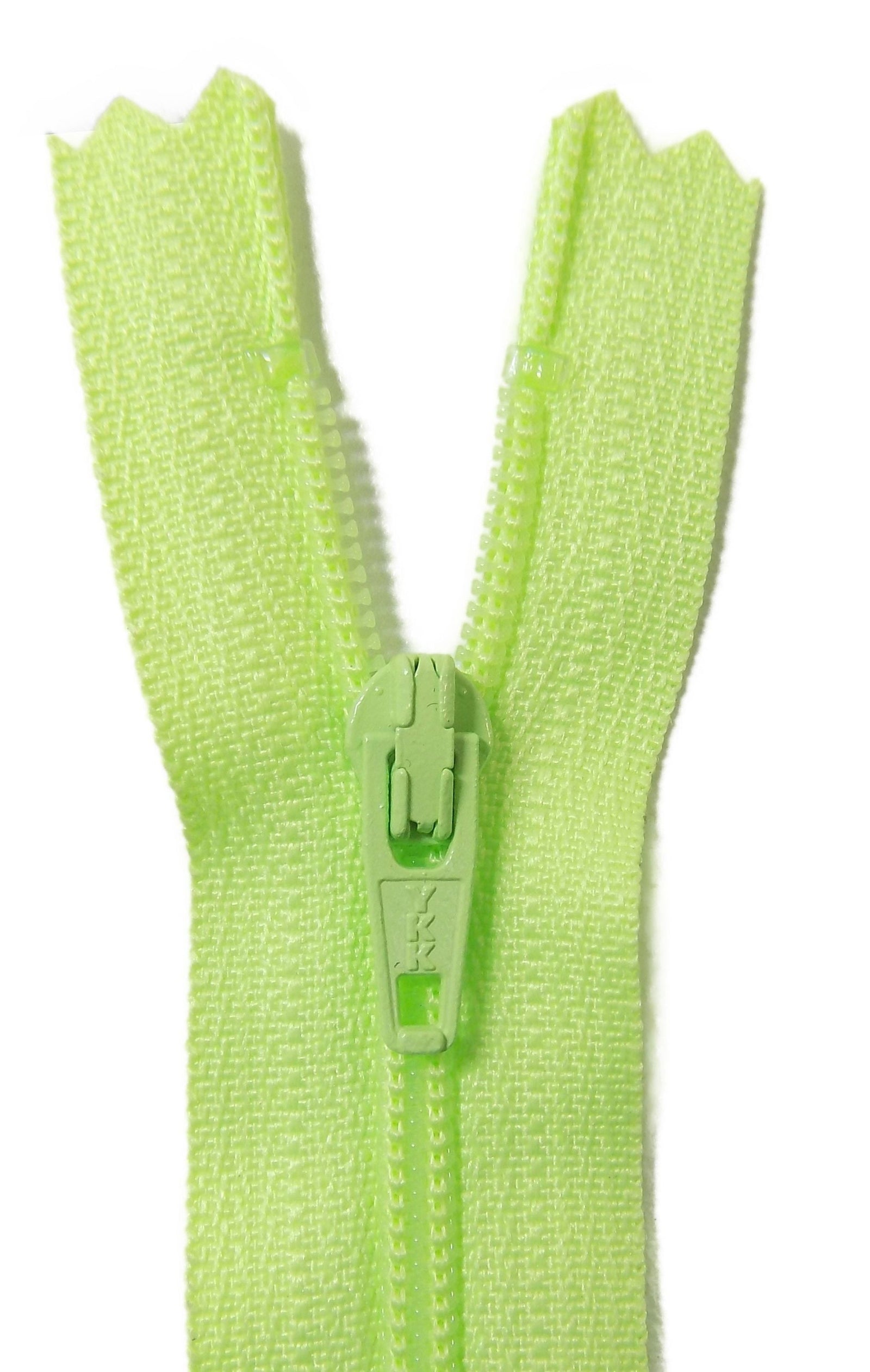 ERFC256-10-872 - YKK NYLON DRESS/ SKIRT ZIP 10 inch  25 cm 872 FLU. LIME