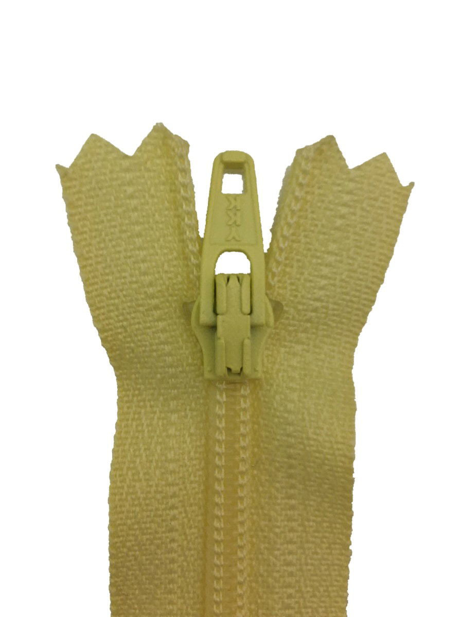 ERFC256-10-802 - YKK NYLON DRESS/ SKIRT ZIP 10 inch  25 cm 802 LEMON
