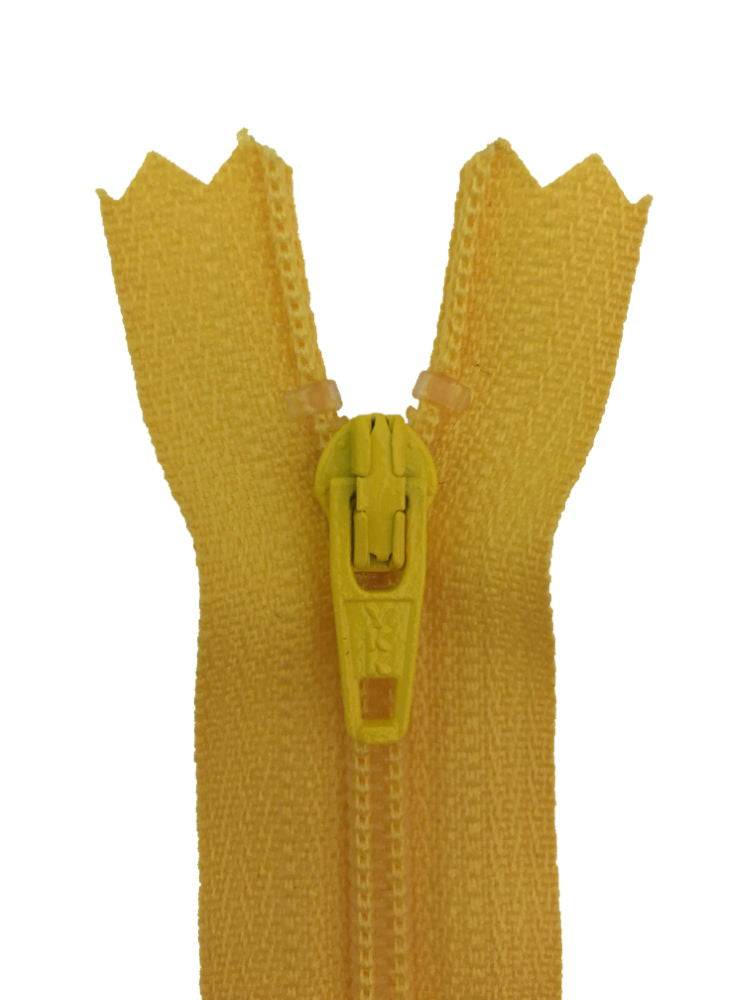 ERFC256-12-001 - YKK NYLON DRESS/ SKIRT ZIP 12 inch 30 cm 001 YELLOW GOLD