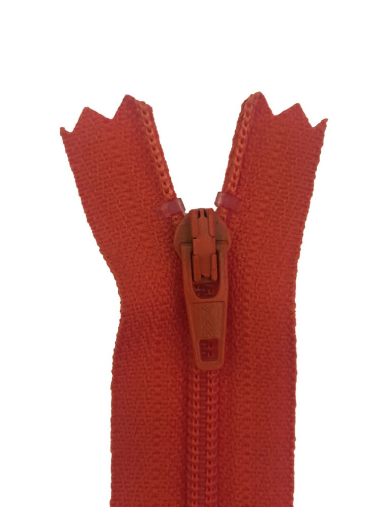 ERFC256-12-053 - YKK NYLON DRESS/ SKIRT ZIP 12 inch 30 cm 053 AUTUMN ORANGE