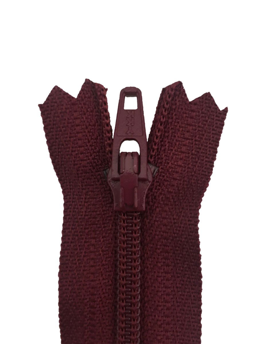 ERFC256-12-527 - YKK NYLON DRESS/ SKIRT ZIP 12 inch 30 cm 527 WINE