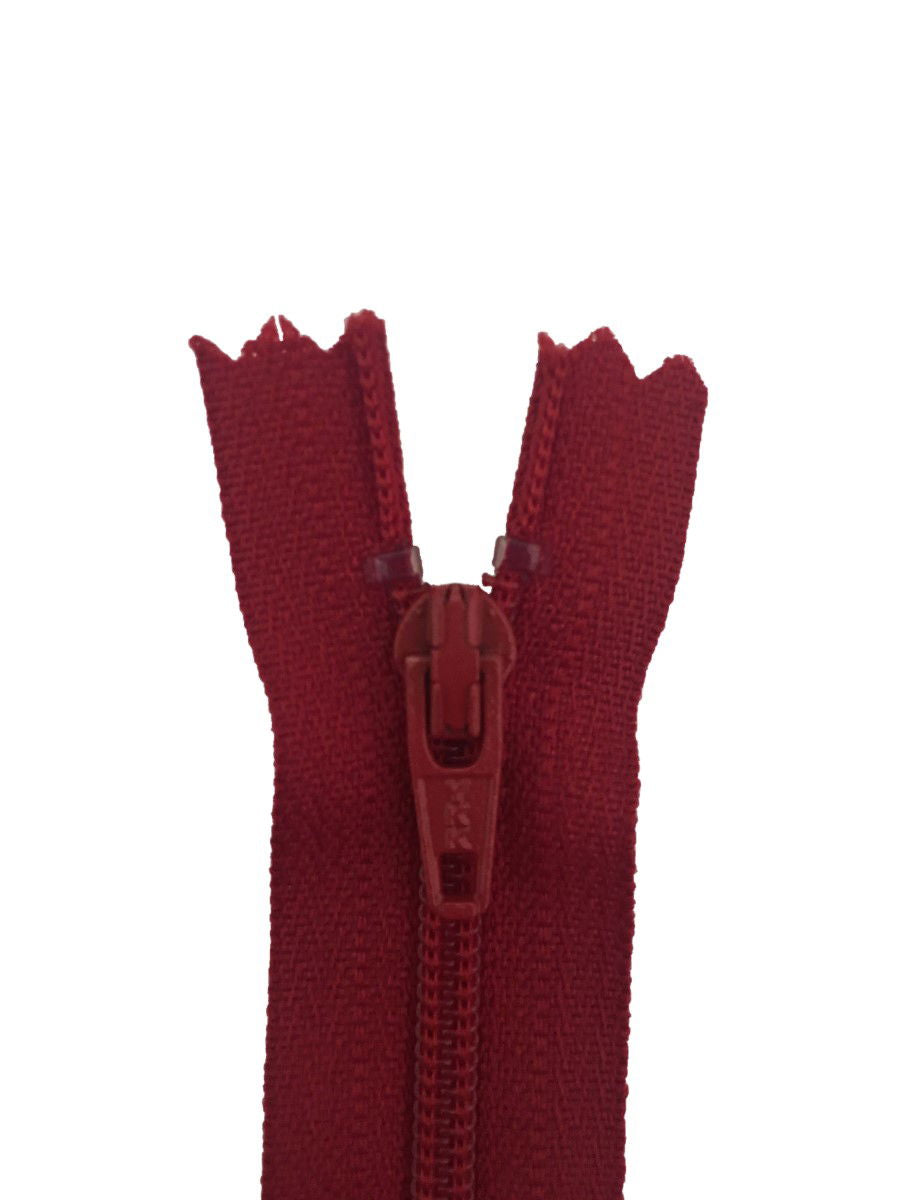 ERFC256-14-519 - YKK NYLON DRESS/ SKIRT ZIP 14 inch 36 cm 519 RED