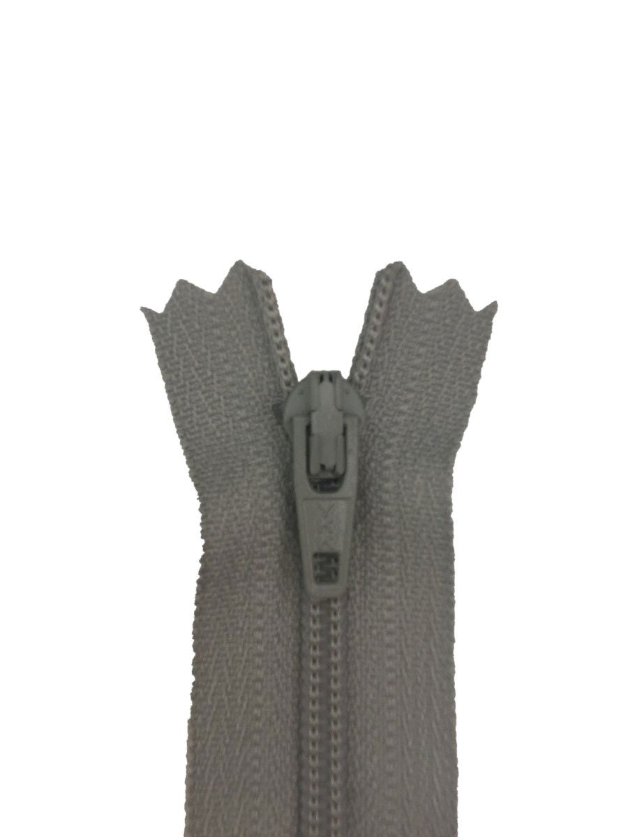 ERFC256-14-574 - YKK NYLON DRESS/ SKIRT ZIP 14 inch 36 cm 574 SHELL GREY