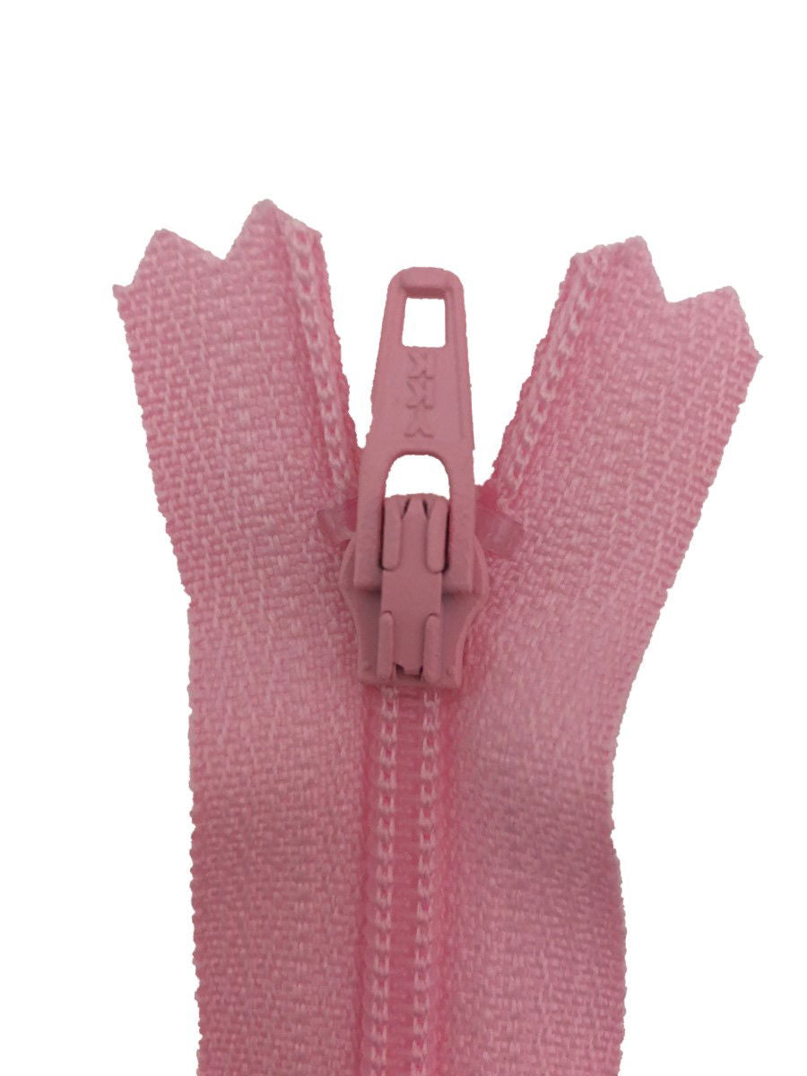 ERFC256-16-513 - YKK NYLON DRESS/ SKIRT ZIP 16 inch 41 cm 513 PINK