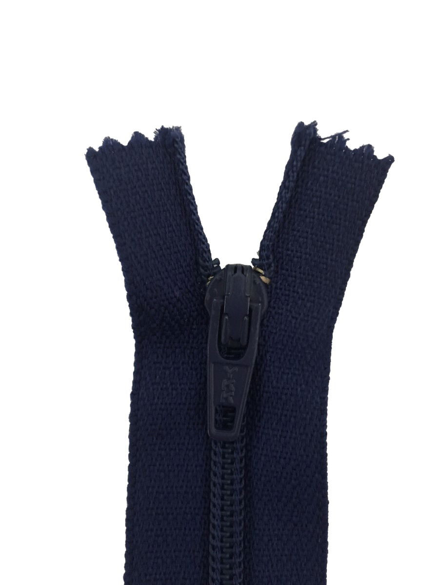 ERFC256-16-558 - YKK NYLON DRESS/ SKIRT ZIP 16 inch 41 cm DK DEEP BLUE