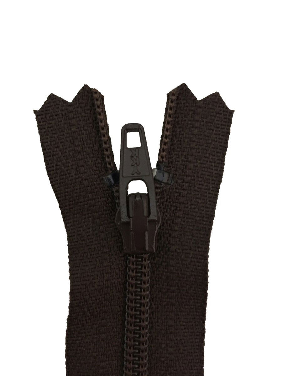 ERFC256-16-570 - YKK NYLON DRESS/ SKIRT ZIP 16 inch 41 cm 570 MID BROWN