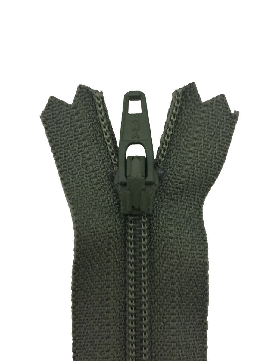 ERFC256-4-562 - YKK NYLON DRESS/ SKIRT ZIP 4 inch 10 cm 562 OLIVE