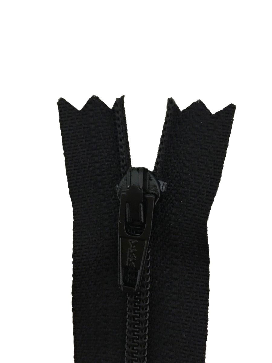 ERFC256-4-580 - YKK NYLON DRESS/ SKIRT ZIP 4 inch 10 cm 580 BLACK