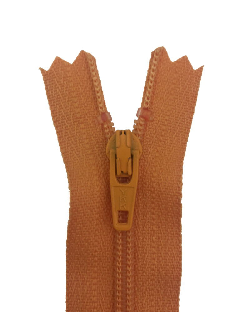 ERFC256-8-043 - YKK NYLON DRESS/ SKIRT ZIP 8 inch 20 cm 043 DK PEACH