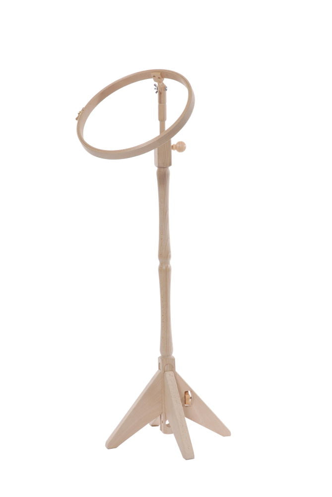 F10 - 25 cm TURNED FLOOR STAND 10 inch (Beech) (Elbesee)