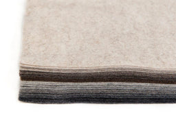 F435-12AS - FELT SQUARES HEAVY 100% WOOL 12 INCH (30cm) 435G MARL ASSTD (2 X10 COLS)