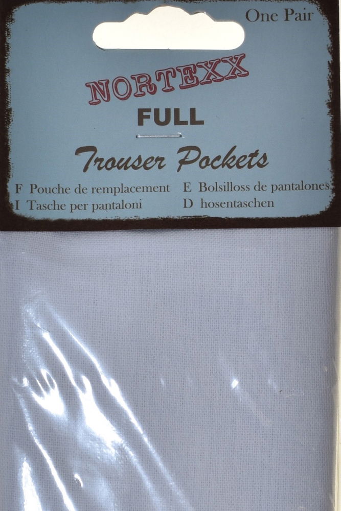 FLC-1 - NORTEXX S/I FULL TROUSER POCKET CTN PAIR CREAM