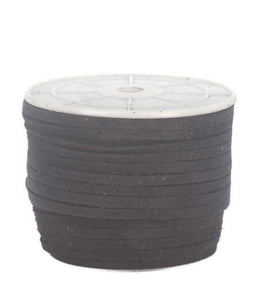 FLT3BL - FLAT LEATHER THONGING 4MM BLACK