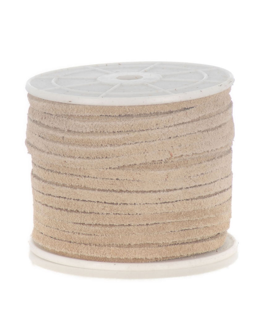 FLT3N - FLAT LEATHER THONGING 4MM NATURAL