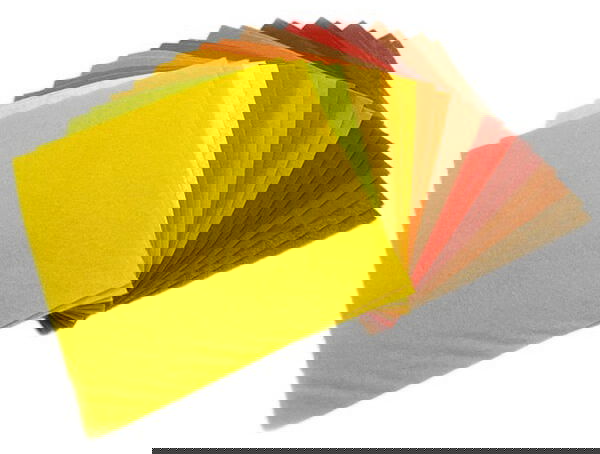 F6-MIX7 - FELT SQUARES 6 inch (15cm) MIX 7 YELLOW/GOLD