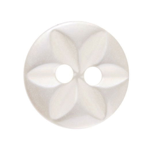 G2032-18-02 - STAR BUTTON SIZE 18 COL 2 CREAM
