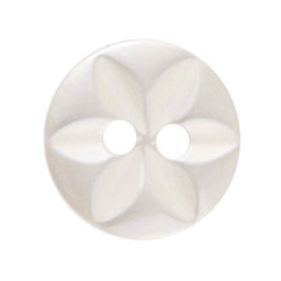G2032-18-02 - STAR BUTTON SIZE 18 COL 2 CREAM