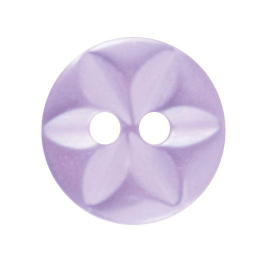 G2032-18-11 - STAR BUTTON SIZE 18 COL 11 LILAC