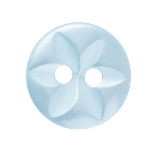 G2032-18-15 - STAR BUTTON SIZE 18 COL 15 L.BLUE (100)