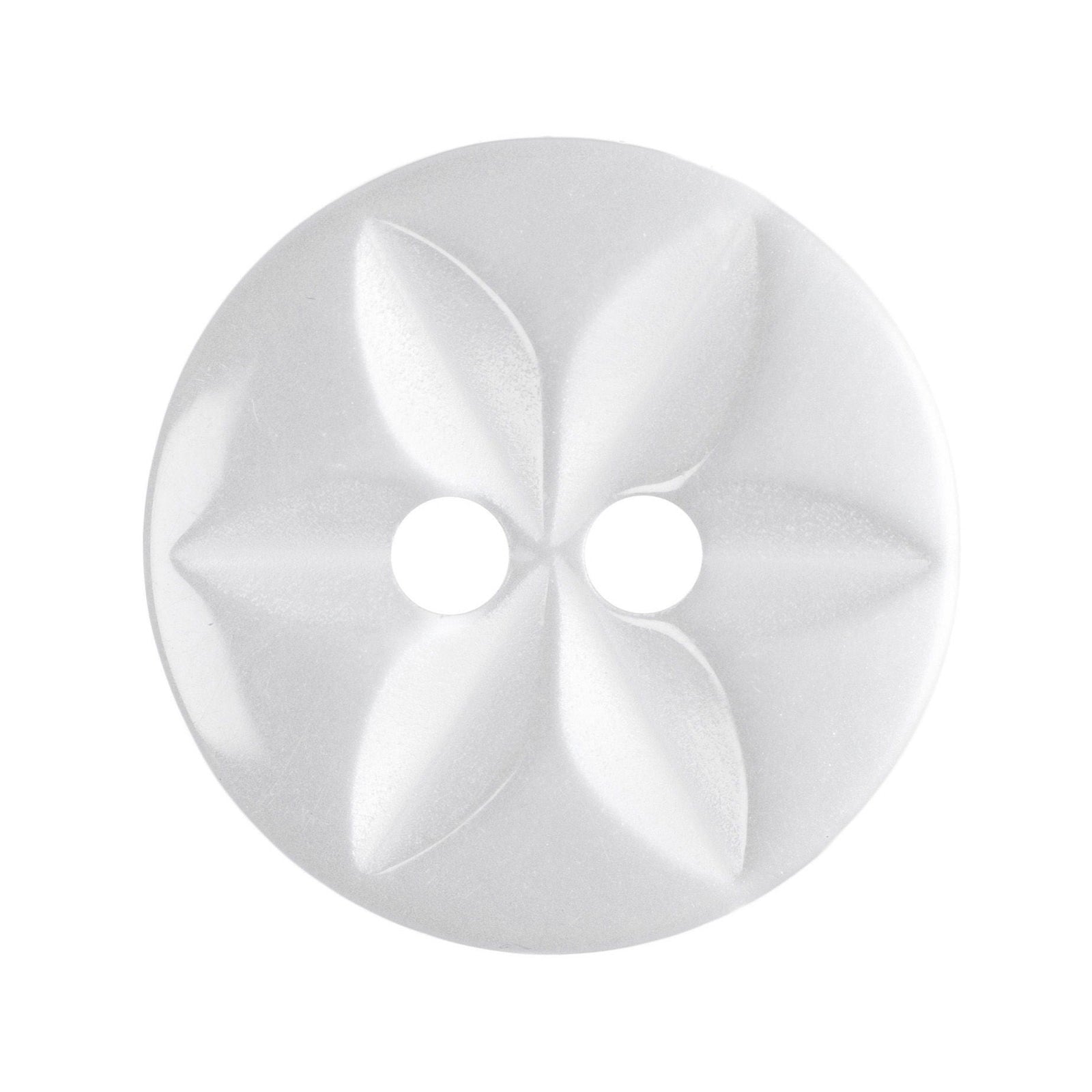 G2032-22-01 - STAR BUTTON SIZE 22 COL 1 WHITE