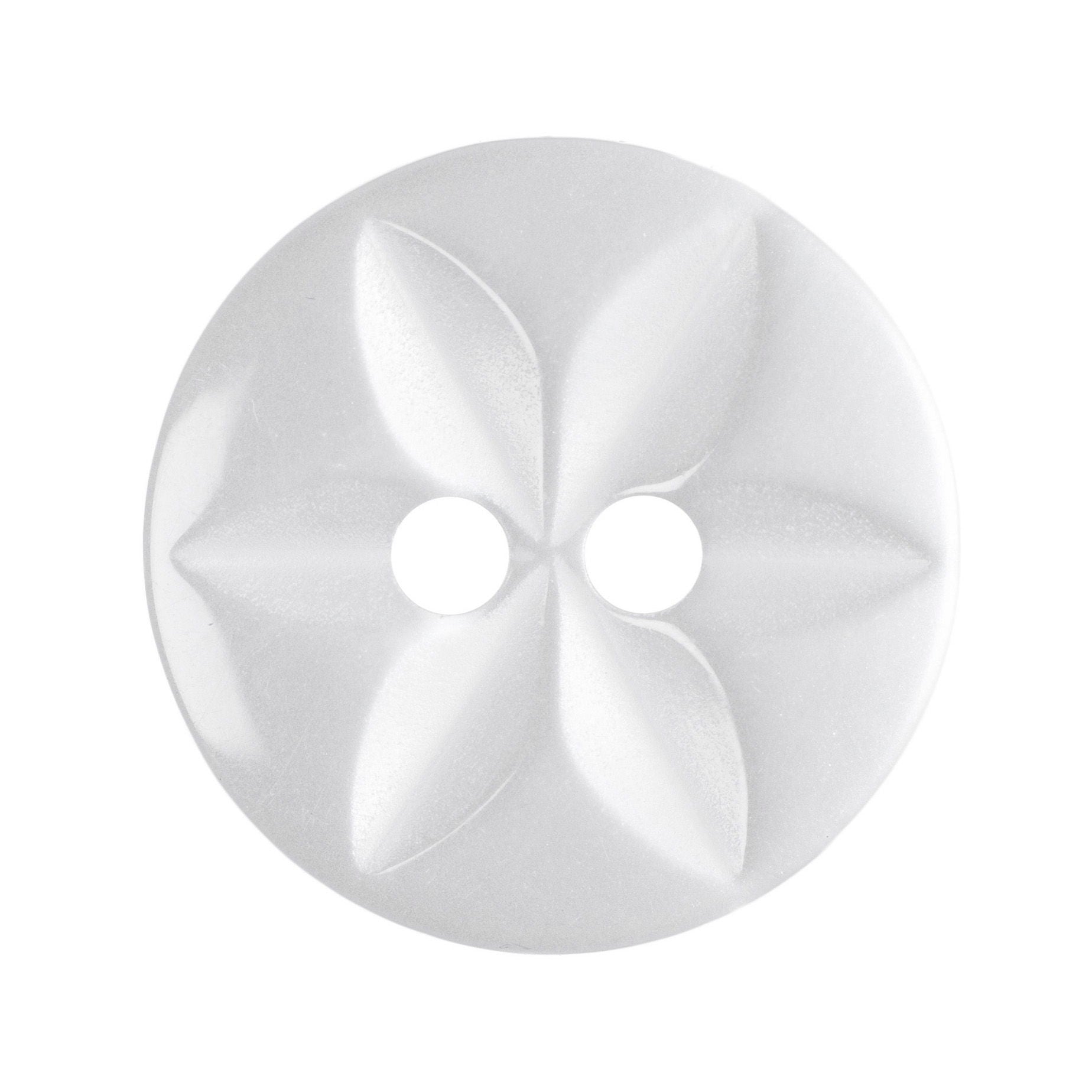 G2032-22-01 - STAR BUTTON SIZE 22 COL 1 WHITE