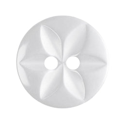 G2032-22-01 - STAR BUTTON SIZE 22 COL 1 WHITE