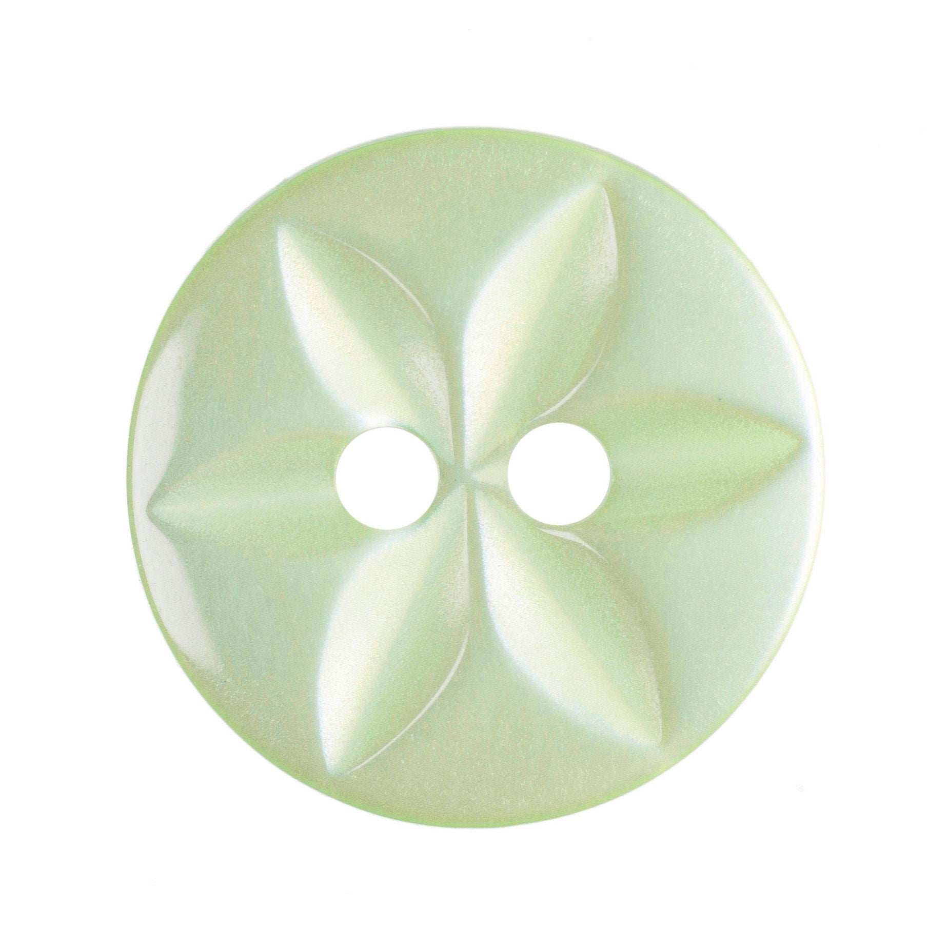 G2032-22-21 - STAR BUTTON SIZE 22 COL 21 PASTEL GREEN (100)