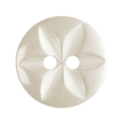 G2032-22-2 - STAR BUTTON SIZE 22 COL 2 CREAM