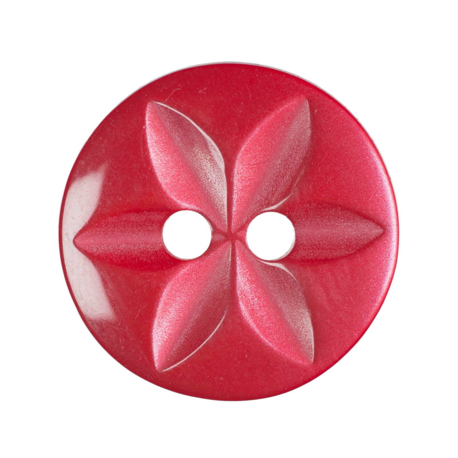 G2032-22-8 - STAR BUTTON SIZE 22 COL 8 RED