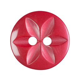 G2032-22-8 - STAR BUTTON SIZE 22 COL 8 RED