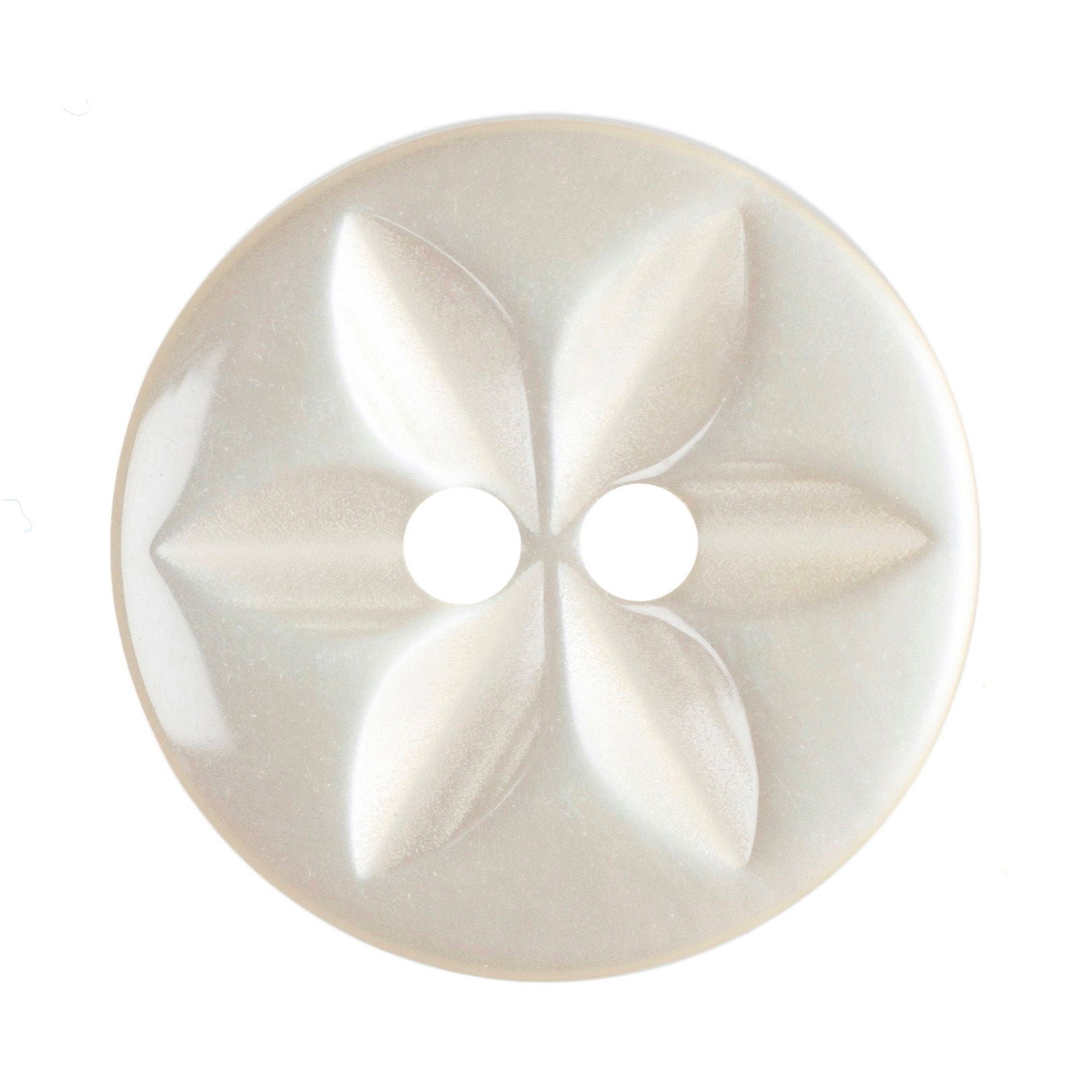 G2032-26-02 - STAR BUTTON SIZE 26 COL 2 CREAM