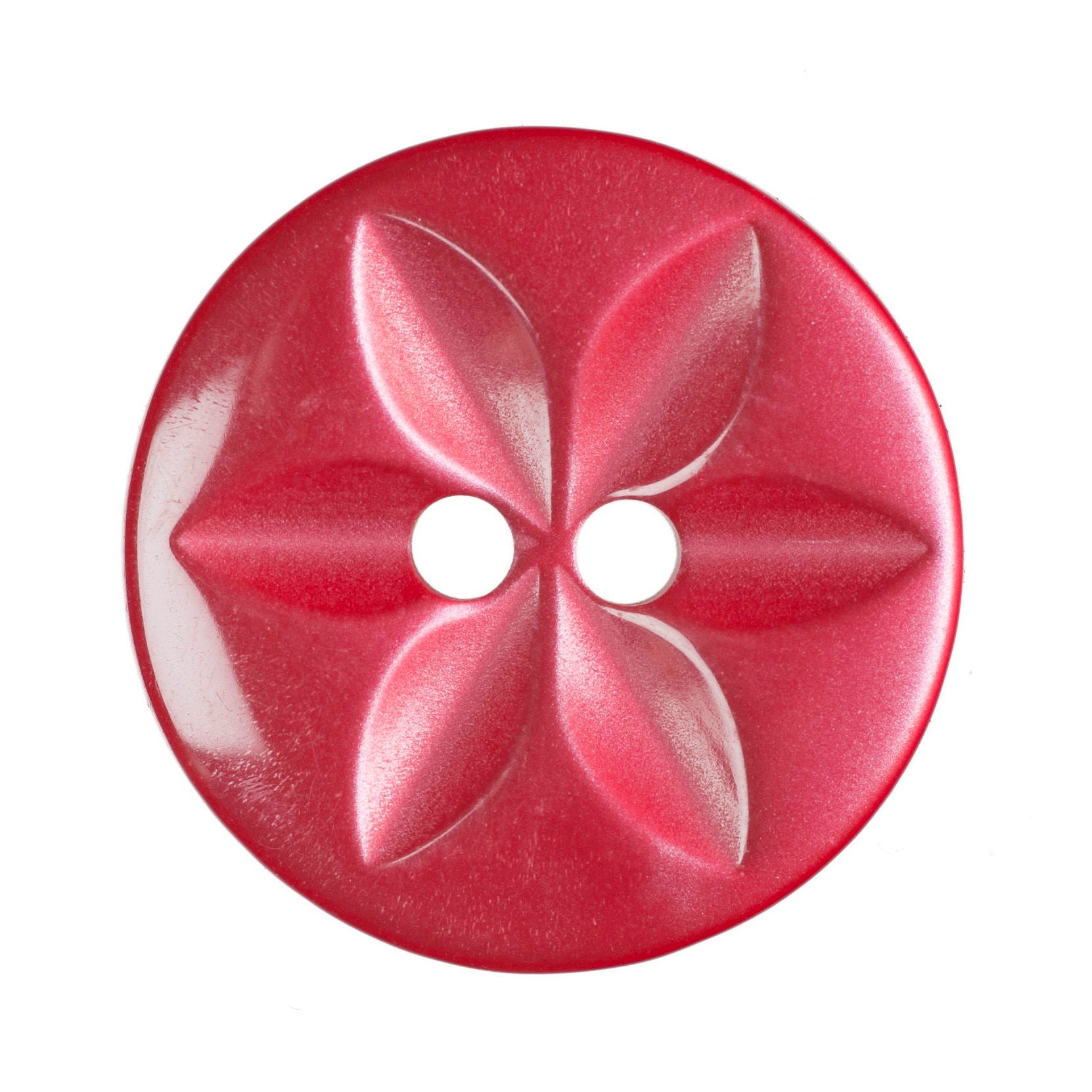 G2032-26-8 - STAR BUTTON SIZE 26 COL 8 RED (100)