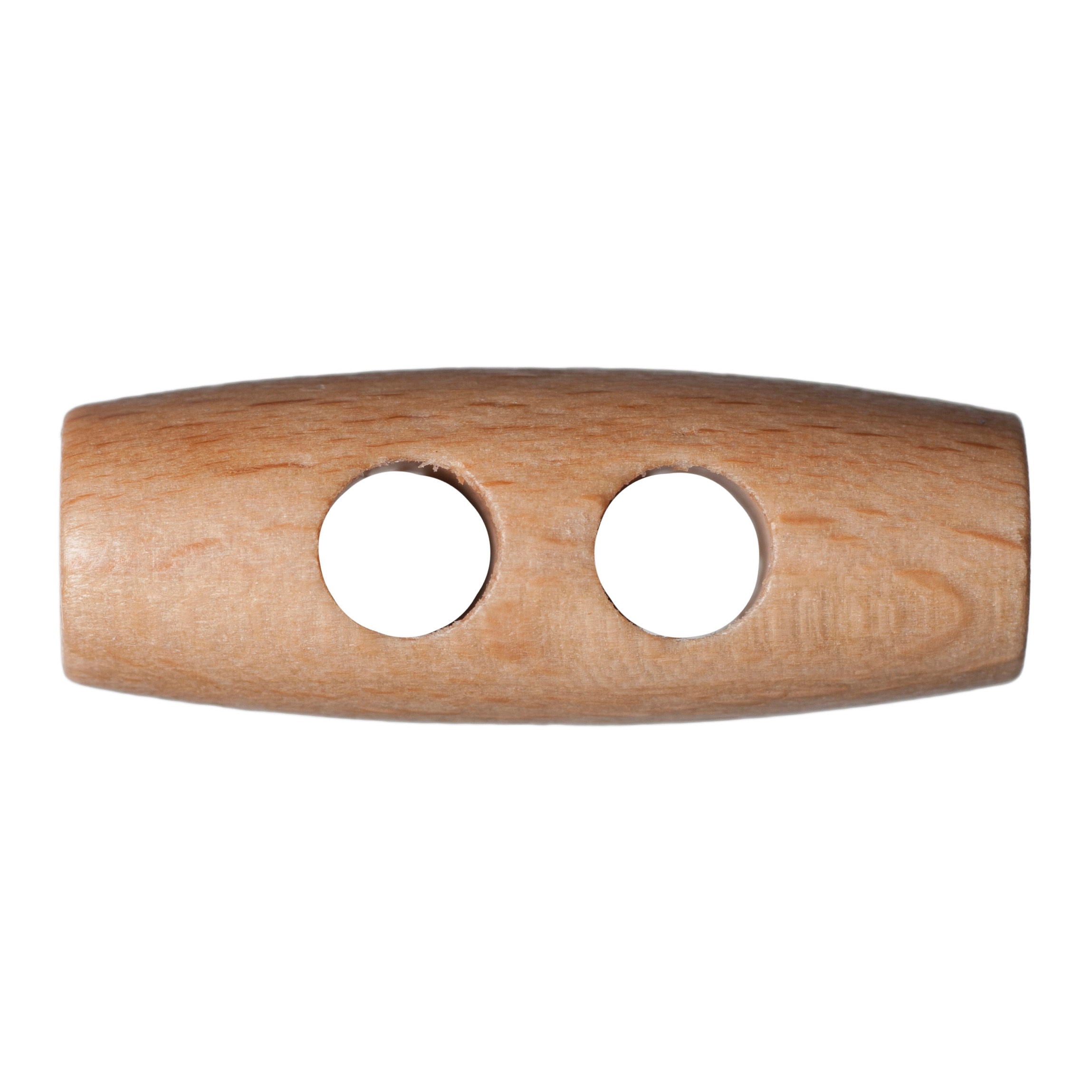 G2036-30 - BUTTONS - 2 HOLE WOOD TOGGLE SIZE 30