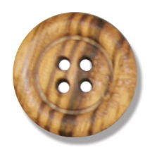 G2038-28 - OLIVE WOOD 4 HOLE BUTTON SIZE 28