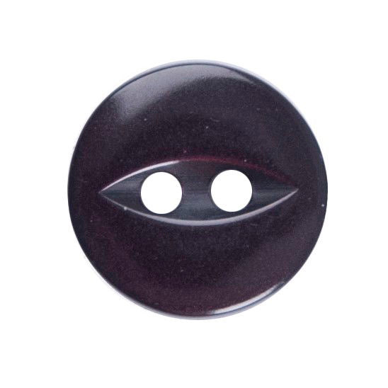 G339-18-12 - FISHEYE BUTTON SIZE 18 COL 12  BURGUNDY (150)