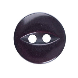 G339-18-12 - FISHEYE BUTTON SIZE 18 COL 12  BURGUNDY (150)
