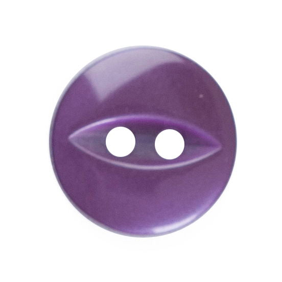 G339-18-14 - FISHEYE BUTTON SIZE 18 COL 14 PURPLE (150)