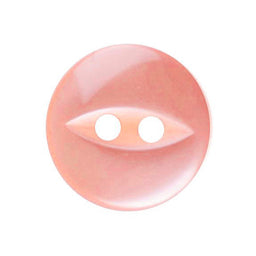 G339-18-7 - FISHEYE BUTTON SIZE 18 COL 7 CORAL PINK (150)