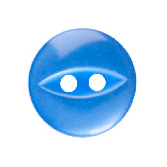 G339-18-90 - FISHEYE BUTTON SIZE 18 COL 90 ROYAL BLUE (150)