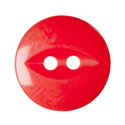 G339-22-108 - FISHEYE BUTTON SIZE 22 COL 108 SCARLET (150)