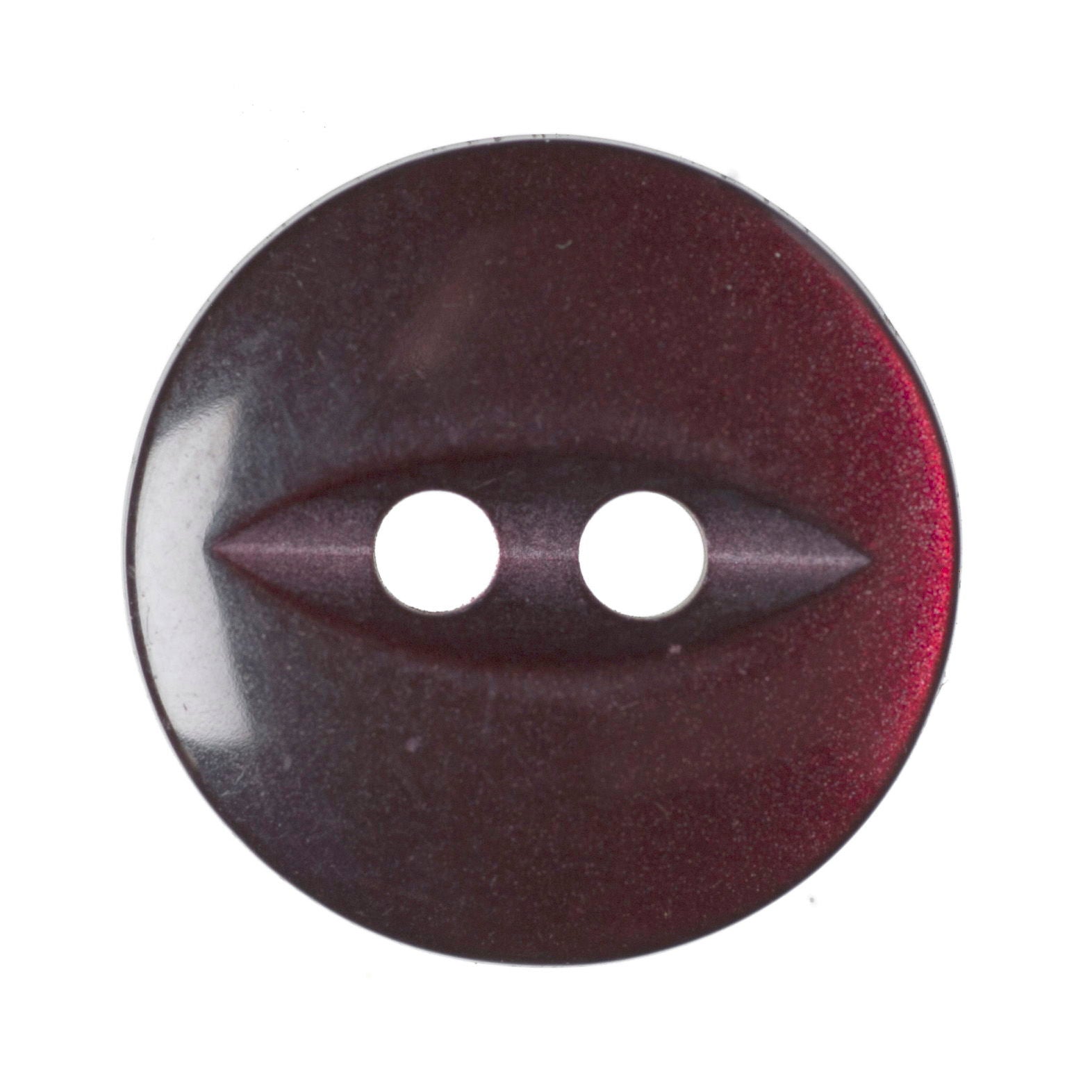 G339-22-12 - FISHEYE BUTTON SIZE 22 COL 12 BURGUNDY (150)