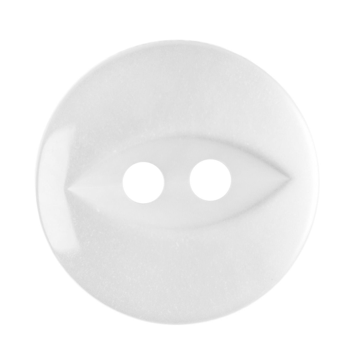 G339-22-1  FISHEYE BUTTON SIZE 22 COL 1 PEARL WHITE (150) 14mm
