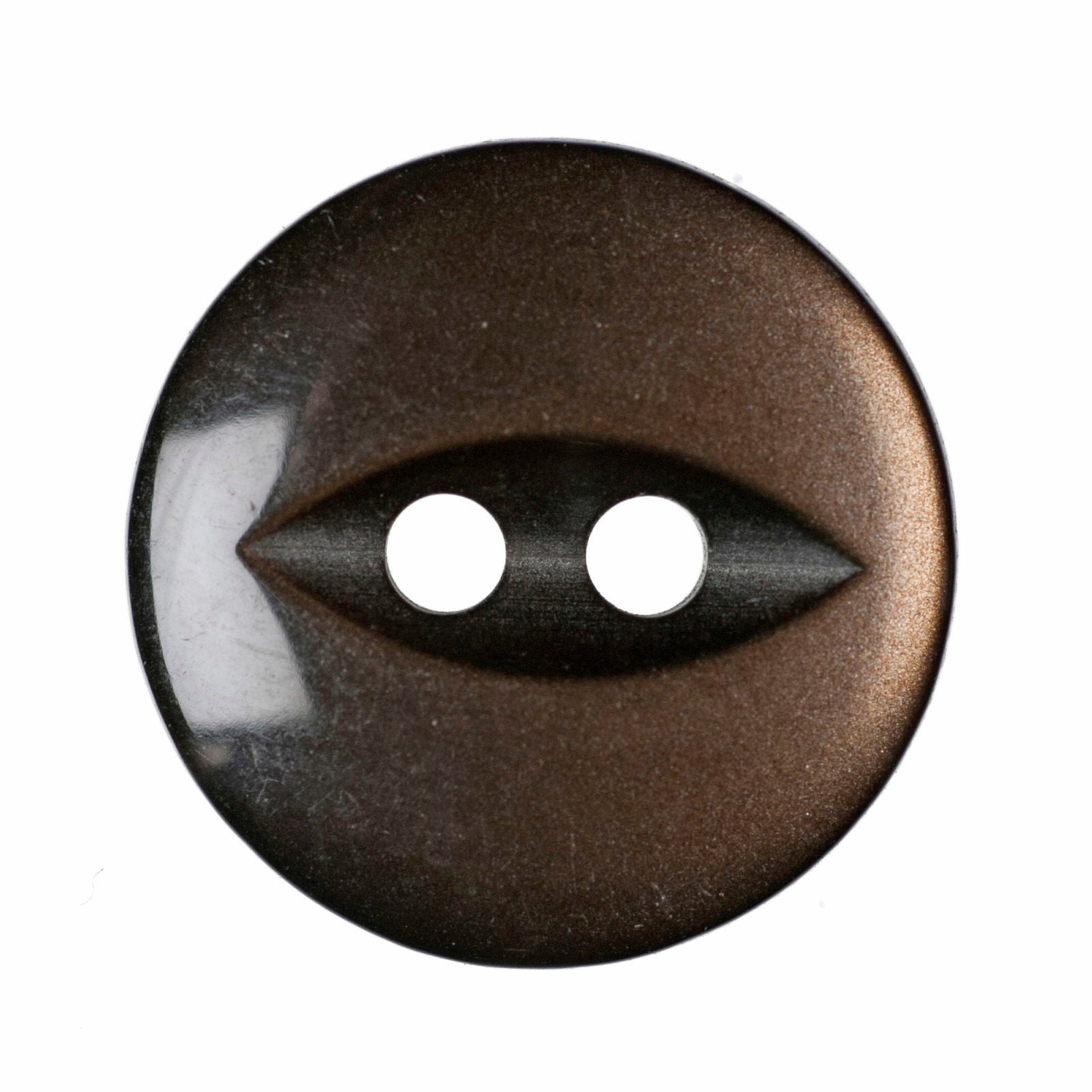 G339-22-30 - FISHEYE BUTTON SIZE 22 COL 30 BROWN (150)