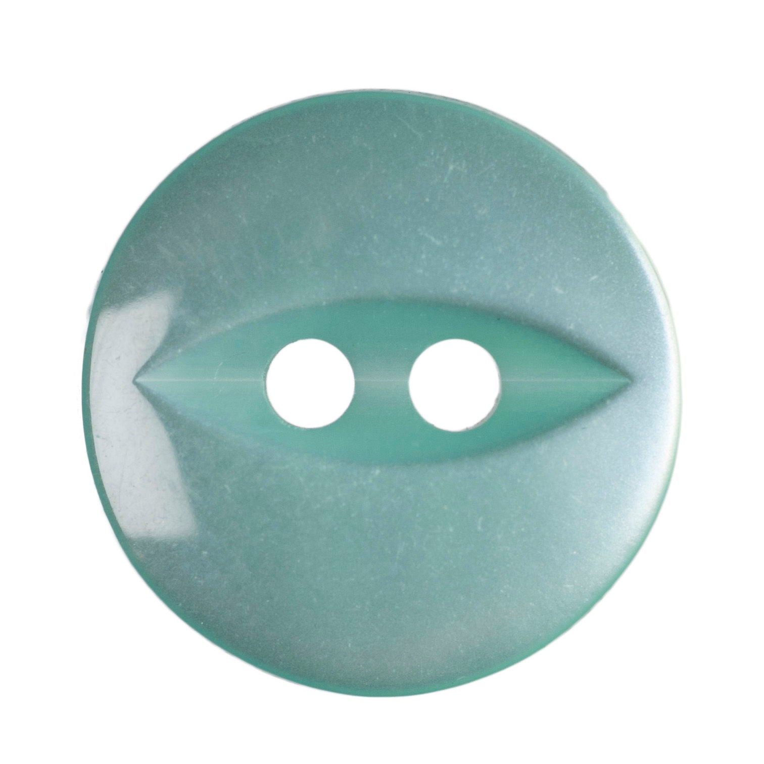 G339-22-35 - FISHEYE BUTTON SIZE 22 COL 35 TURQUOISE GREEN (150)