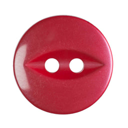 G339-22-8 - FISHEYE BUTTON SIZE 22 COL 8 RED (150)