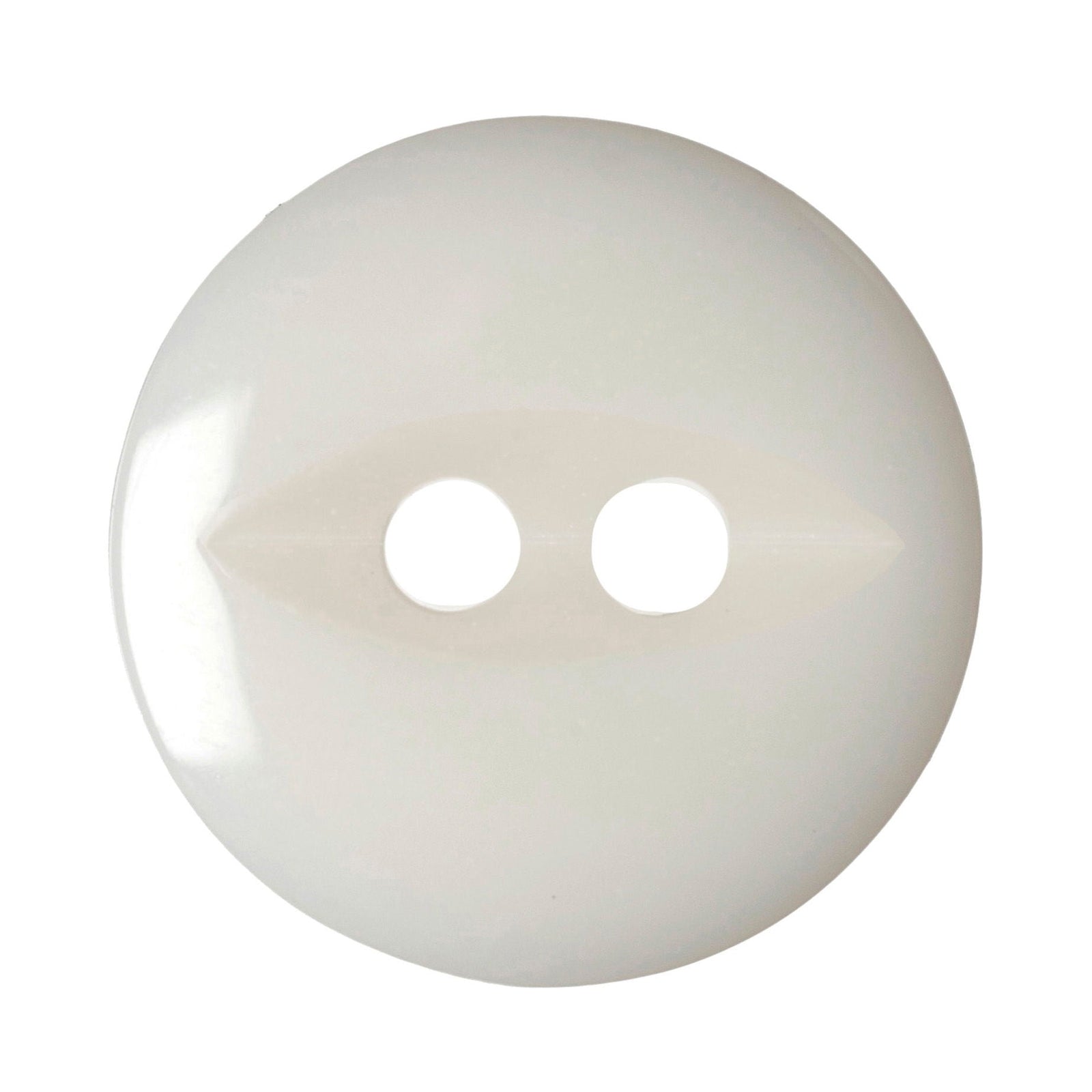 G339-26-101 - FISHEYE BUTTON SIZE 26 COL 101 OPAQUE WHITE (150)