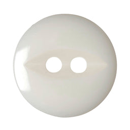 G339-26-101 - FISHEYE BUTTON SIZE 26 COL 101 OPAQUE WHITE (150)