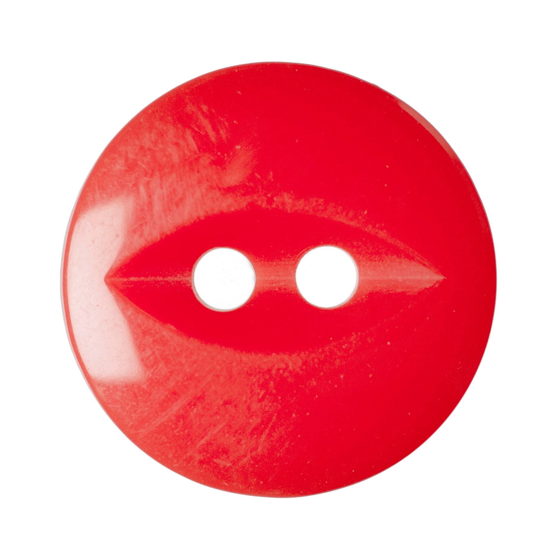 G339-26-108 - FISHEYE BUTTON SIZE 26 COL 108 SCARLET (150)
