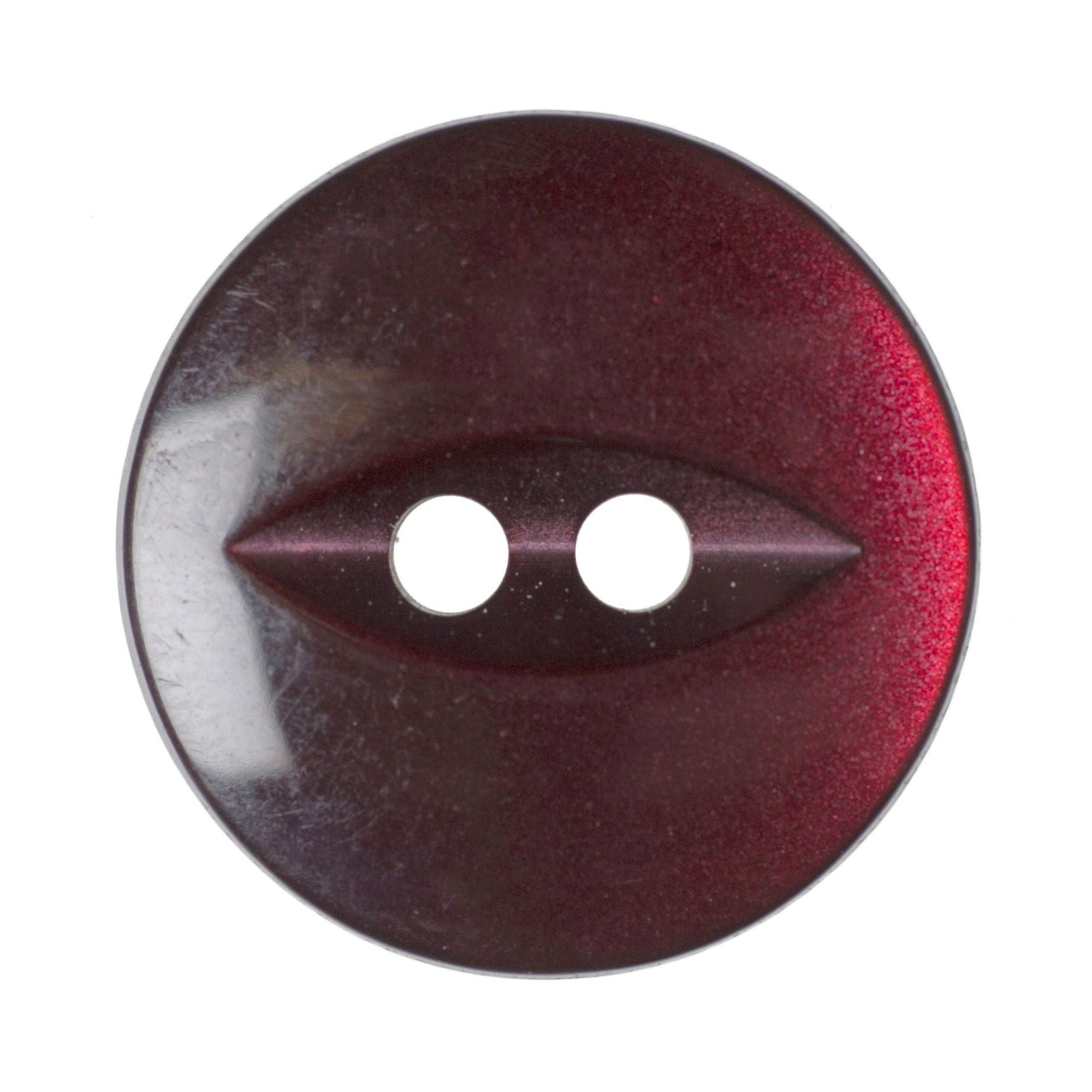 G339-26-12 - FISHEYE BUTTON SIZE 26 COL 12 BURGUNDY
